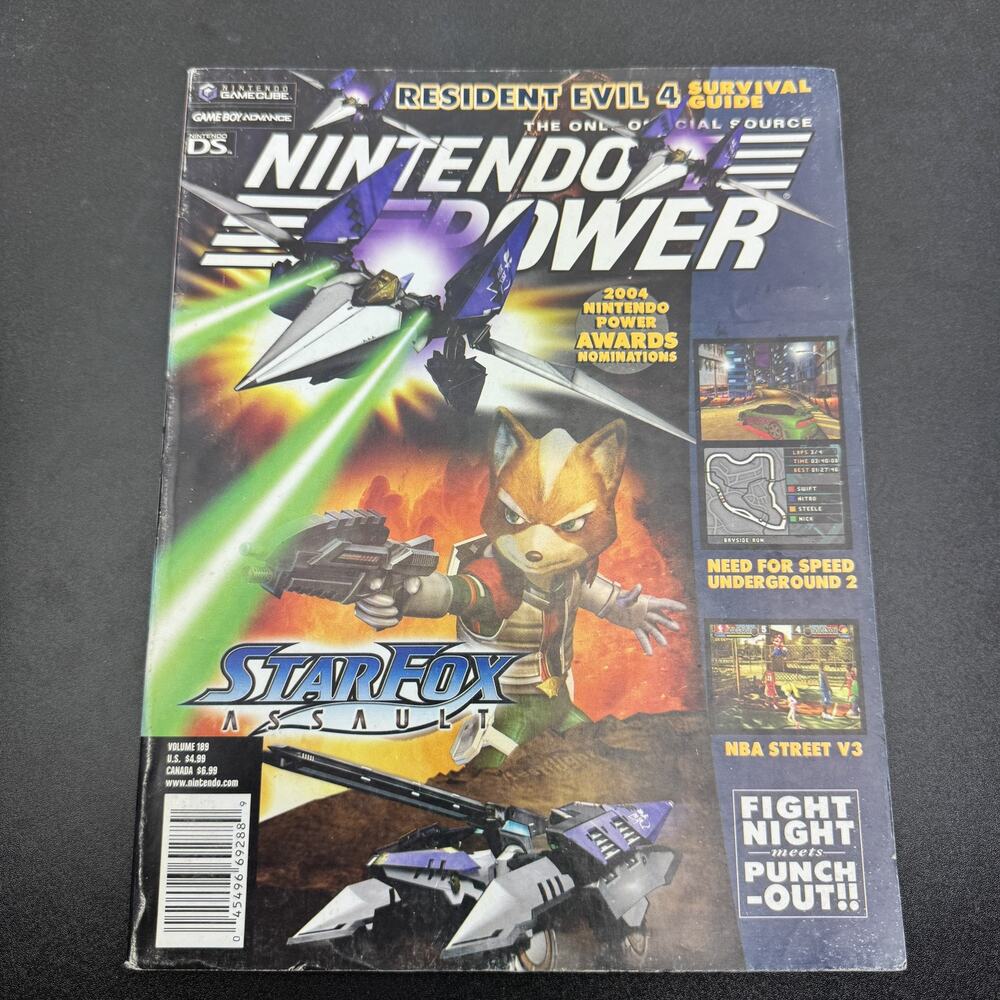 Nintendo Power Magazine Vol 189 Feb 2005 Star Fox Assault Resident Evil 4